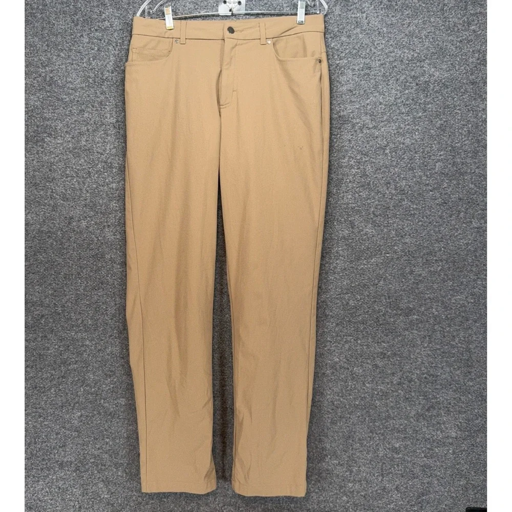 VRST Pants Mens 32x34 Tan Stretch Performance Commuter Trousers Chinos
